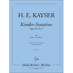 Kinder-Sonatine op.58,2 für Violine - Heinrich Ernst Kayser