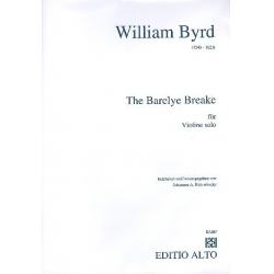 The barelye Breake für Violine solo - William Byrd