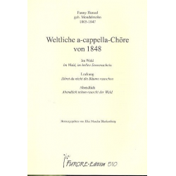 Weltliche a cappella Chöre von 1848 Band 1 - Fanny Cecile Mendelssohn (Hensel)