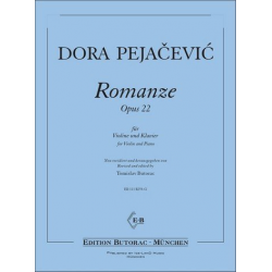 Romanze op.22 für Violine und Klavier - Dora Pejacevic / Arr. Tomislav Butorac