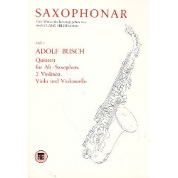 Quintett für Altsaxophon - Adolf Busch