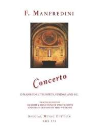 Konzert D-Dur für 2 Trompeten, Streicher und Bc - Francesco Onofrio Manfredini
