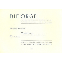 Variationen über den Bach-Choral Herrscher - Wolfgang Stockmeier