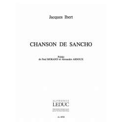 Chanson de Sancho : pour -Jacques Ibert