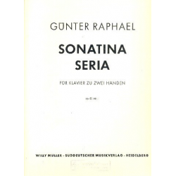 Sonatina seria op.51,1 für Klavier - Günter Albert Rudolf Raphael