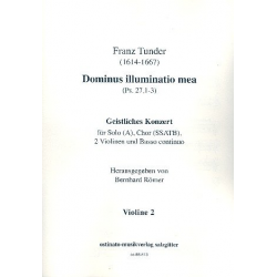 Dominus illuminatio mea für Alt, gem Chor, -Franz Tunder