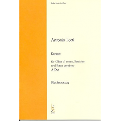 Konzert A-Dur für Oboe d'amore, Streicher - Antonio Lotti
