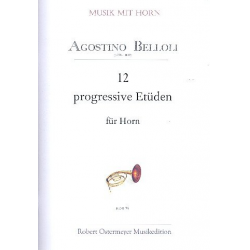 12 Progressive Etüden für Horn - Belloli Agostino