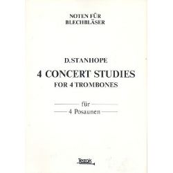 4 Concert Studies : for 4 trombones - David Stanhope