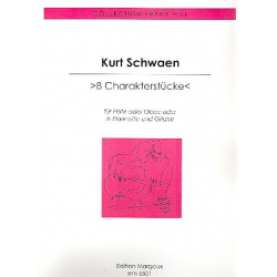 8 Charakterstücke für Flöte (Ob/Klar. in A) - Kurt Schwaen
