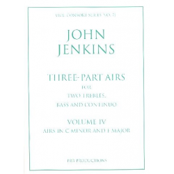 Three-Part Airs vol.4 for 2 trebles, - John Jenkins