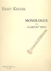 Monologue for clarinet solo -Ernst Krenek