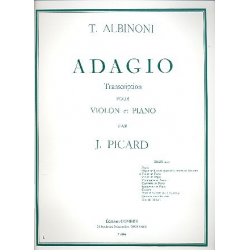 Adagio sol mineur pour violon et piano - Tomaso Albinoni
