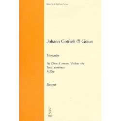 Triosonate A-Dur für Oboe d'amore, Violine - Johann Gottlieb Graun