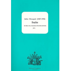 Suite for flute, oboe, 2 clarinets, - Jules Mouquet