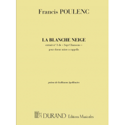 La blanche neige : pour - Francis Poulenc