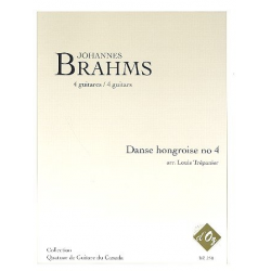 Danse hongroise no.4 pour 4 guitares - Johannes Brahms