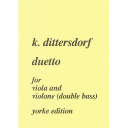 Duetto for viola and - Carl Ditters von Dittersdorf