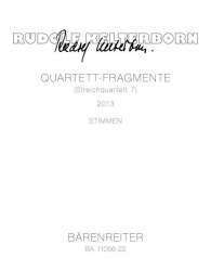 BA11056-22  Kelterborn, Quartett-Fragmente (Streichquartett 7) - - Rudolf Kelterborn