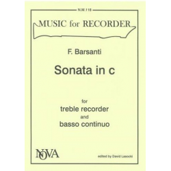 Sonata c minor for treble - Francesco Barsanti
