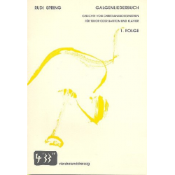 Galgenliederbuch Band 1 für Tenor - Rudi Spring