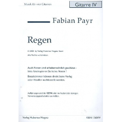 Regen für 4 Gitarren - Fabian Payr