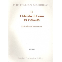 13 villanelle for 4 voices or - Orlando di Lasso