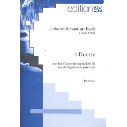 4 Duette aus den Clavierübungen Teil 3 - Johann Sebastian Bach