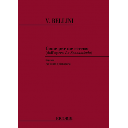 Come per me sereno : per soprano e pianoforte - Vincenzo Bellini