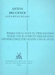 Werke für Klavier zu 2 Händen - Anton Bruckner