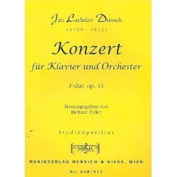 Konzert F-Dur op.14 für Klavier und Orchester - Jan Ladislav Dussek