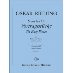 6 leichte Vortragsstücke -Oskar Rieding