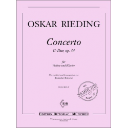 Konzert G-Dur op.34 für Violine - Oskar Rieding