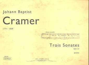 3 Sonates op.23 für Klavier - Johann Baptist Cramer
