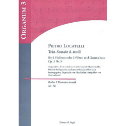 Sonate d-Moll op.5,5 für 2 Violinen (Flöten) -Pietro Locatelli