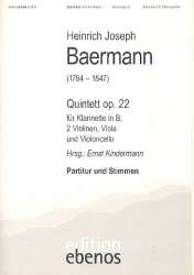 Quintett op.22 für Klarinette - Heinrich Joseph Baermann