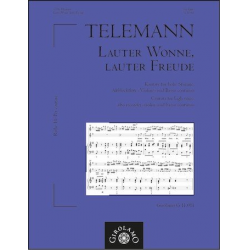 Lauter Wonne lauter Freude für Gesang (hoch), - Georg Philipp Telemann