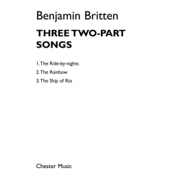 3 Two Part Songs for female chorus - Benjamin Britten