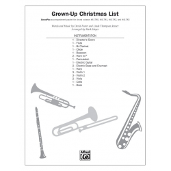 Grown-Up Christmas List -David Foster / Arr.Mark Hayes