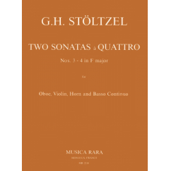 2 Sonaten à Quattro Nr. 3 und 4 F-dur - Gottfried Heinrich Stölzel