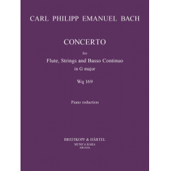 Flötenkonzert G-dur Wq 169 - Carl Philipp Emanuel Bach / Arr. Robert Paul Block