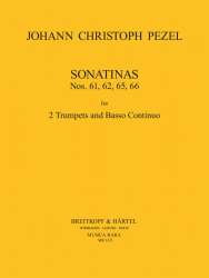 Sonatinen (Bicinia) Nr. 61, 62, 65, 66 - Johann Christoph Pezel