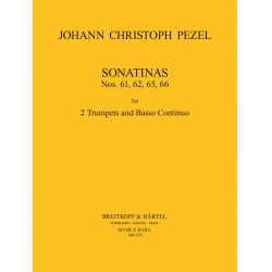 Sonatinen (Bicinia) Nr. 61, 62, 65, 66 - Johann Christoph Pezel