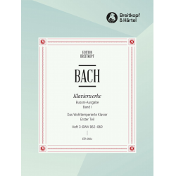 Sämtliche Klavierwerke in 25 Bänden - Johann Sebastian Bach / Arr. Ferruccio Busoni