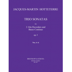 Triosonaten op. 3 - Jacques Martin Hotteterre