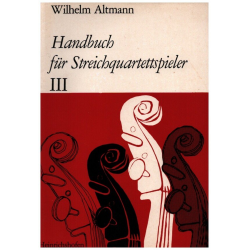 Handbuch für Streichquartettspieler - Wilhelm Altmann