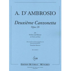 Canzonetta Nr.2 op.28 für Violine - Alfredo d Ambrosio