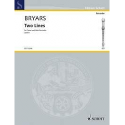 ED13244 Two Lines für 2 Blockflöten (TB) - Gavin Bryars