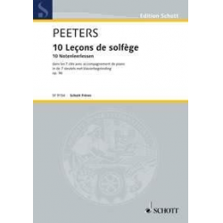 10 Leçons de solfège op. 96 - Flor Peeters