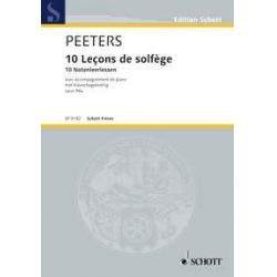 10 Leçons de solfège op. 96a - Flor Peeters